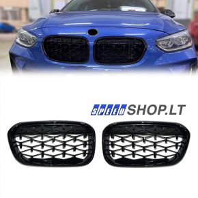 BMW 1 F20 F21 Diamant blizgios grotelės